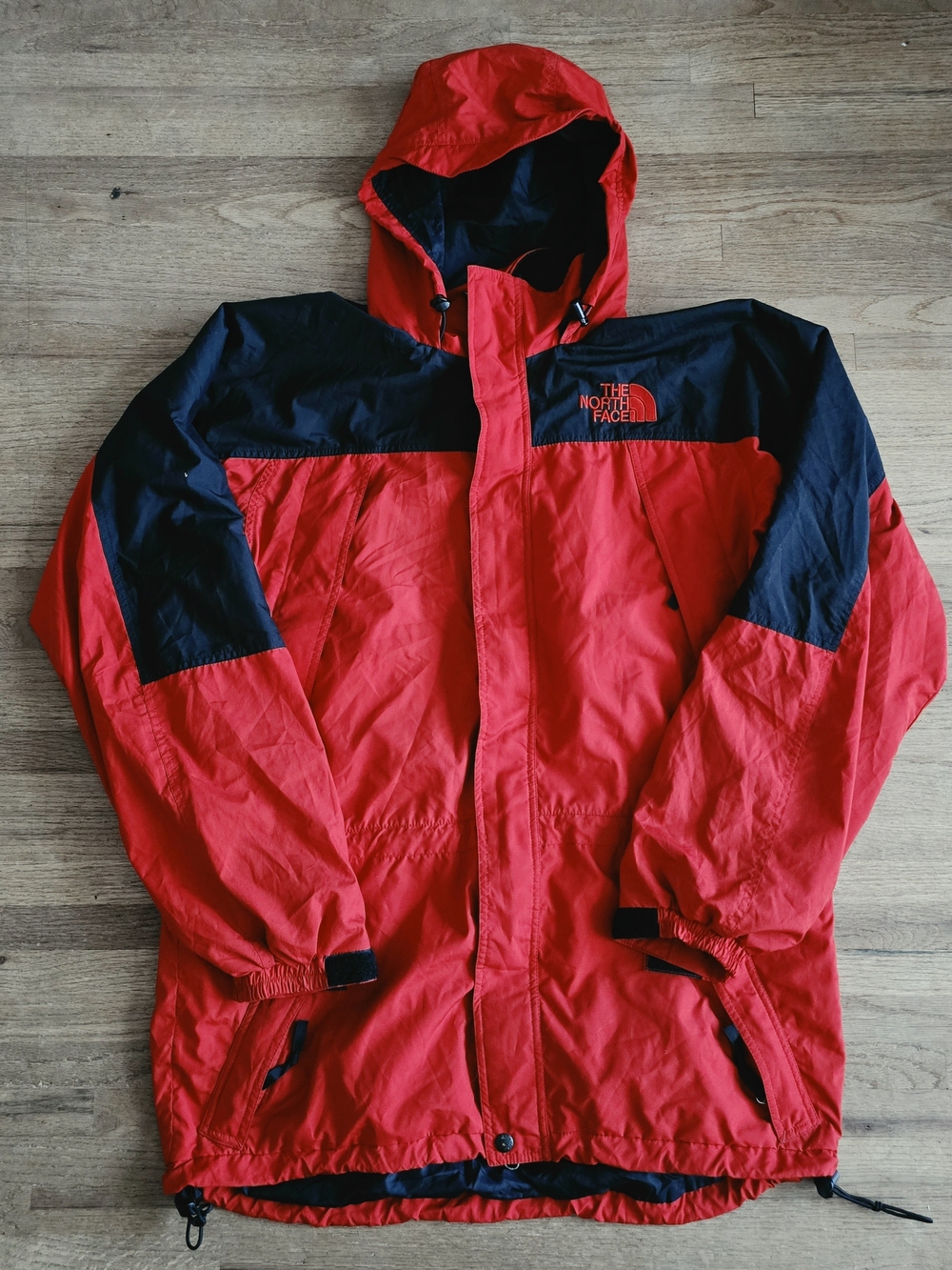 The North Face Mountain Light Jacket Red Black Mens Large Vintage 90s